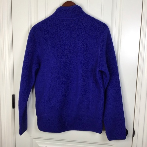 Patagonia Retro Pile Pullover in Blue Size Small. - Picture 5 of 9